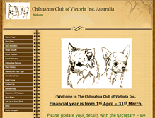 Tablet Screenshot of chihuahuaclubvictoria.com